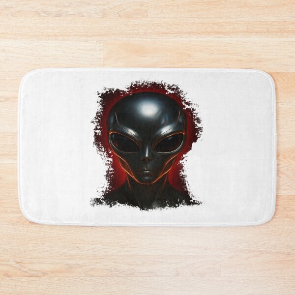 Item preview, Alienware – Futuristic Chrome Alien Face Design with Red Light Glow designed and sold by RyoSaeba90.