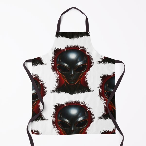 Item preview, Alienware – Futuristic Chrome Alien Face Design with Red Light Glow designed and sold by RyoSaeba90.