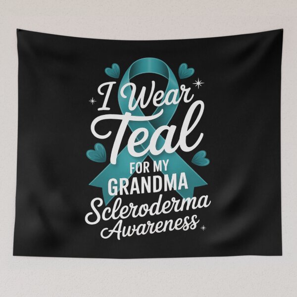 Item preview, I Wear Teal For My Grandma Scleroderma Awareness Ribbon designed and sold by PunkNation-Arts.