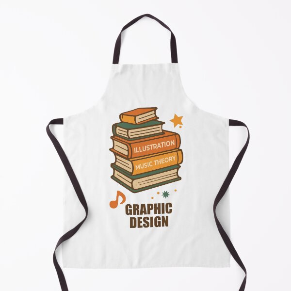 Artikelvorschau, Grafikdesign Bücher Stapel - Illustration Musiktheorie Kunststudent entworfen und verkauft von threeABinks.