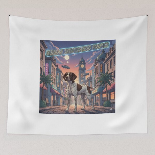 Item preview, Retro Anime Dog Cute German Shorthaired Pointer Dog Breeds Design designed and sold by ANIMEX00.