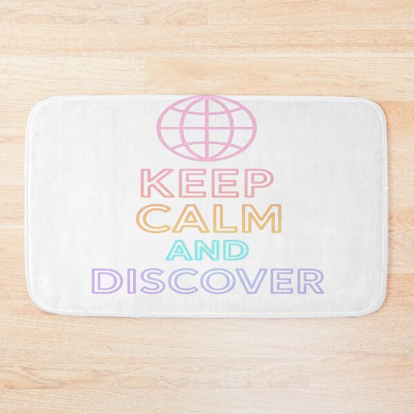 Item preview, Retro Neon “Keep Calm and Discover” Sign – Transparent PNG Aesthetic Glow Design designed and sold by LevelUp Drip.