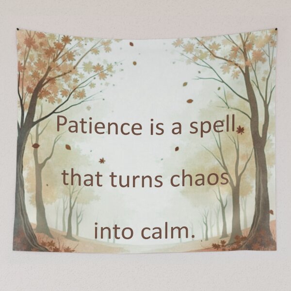 Item preview, Patience is a spell that turns chaos into calm. designed and sold by vagar.