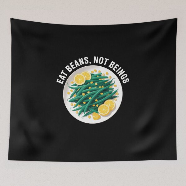 Item preview, Eat Beans Not Beings - Vegan & Vegetarian designed and sold by HellD3vil-Art.