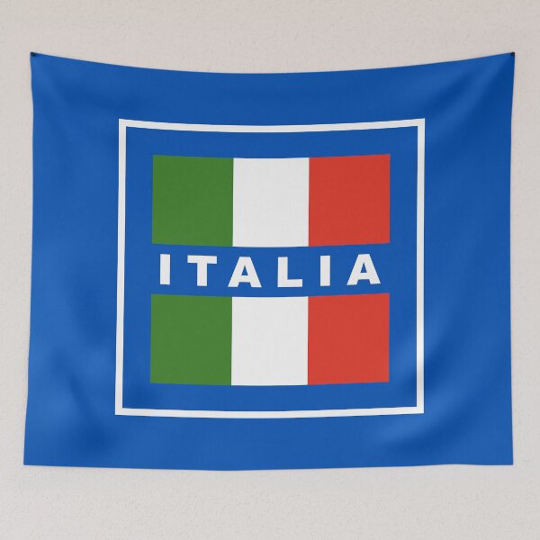 Item preview, Italian Colors - Square Badge - Italia -  Blue designed and sold by Racing Stripes Only.