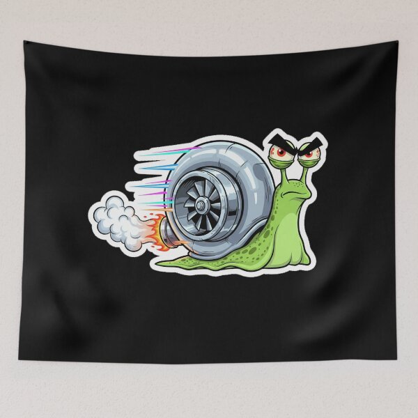 Item preview, Turbocharged Snail Speed Demon T-Shirt - Funny Gearhead Turbo Humor designed and sold by nhstaruna.