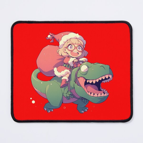 Item preview, Lotte Yanson Christmas Dinosaur Ride Little Witch Academia Anime Chibi Style designed and sold by CarlosBender.