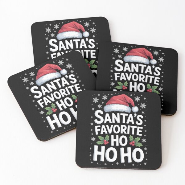 Item preview, Christmas Santa's Favorite Ho Naughty Pajama Black designed and sold by Moon-Ape.