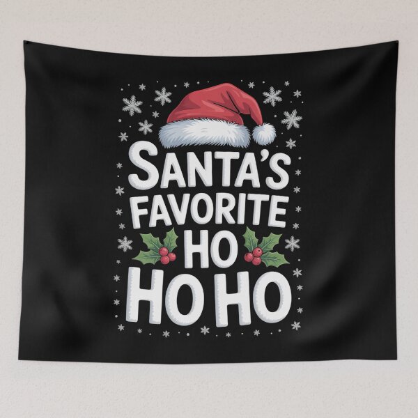 Item preview, Christmas Santa's Favorite Ho Naughty Pajama Black designed and sold by Moon-Ape.