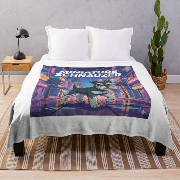 Item preview, Retro Anime Dog Cute Miniature Schnauzer Dog Breeds Design designed and sold by ANIMEX00.