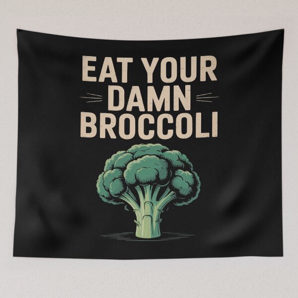 Item preview, Eat your damn broccoli designed and sold by HellD3vil-Art.