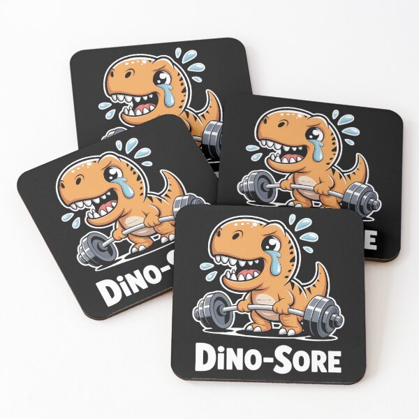 Item preview, Dino Sore Gym Lifting Weights Fitness Workout Dino Saur designed and sold by Moon-Ape.