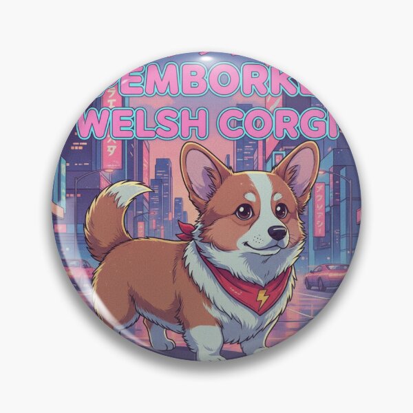 Item preview, Retro Anime Dog Cute Pemborke Welsh Corgi Dog Breeds Design designed and sold by ANIMEX00.