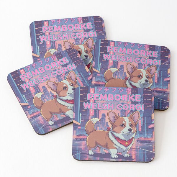 Item preview, Retro Anime Dog Cute Pemborke Welsh Corgi Dog Breeds Design designed and sold by ANIMEX00.