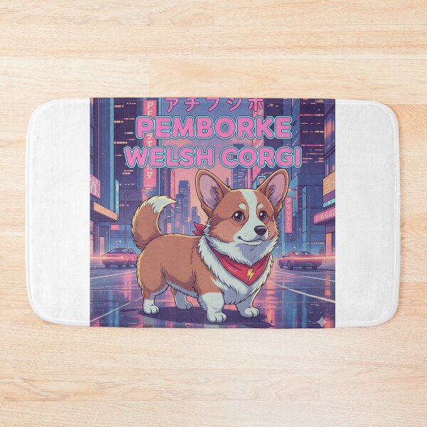 Item preview, Retro Anime Dog Cute Pemborke Welsh Corgi Dog Breeds Design designed and sold by ANIMEX00.