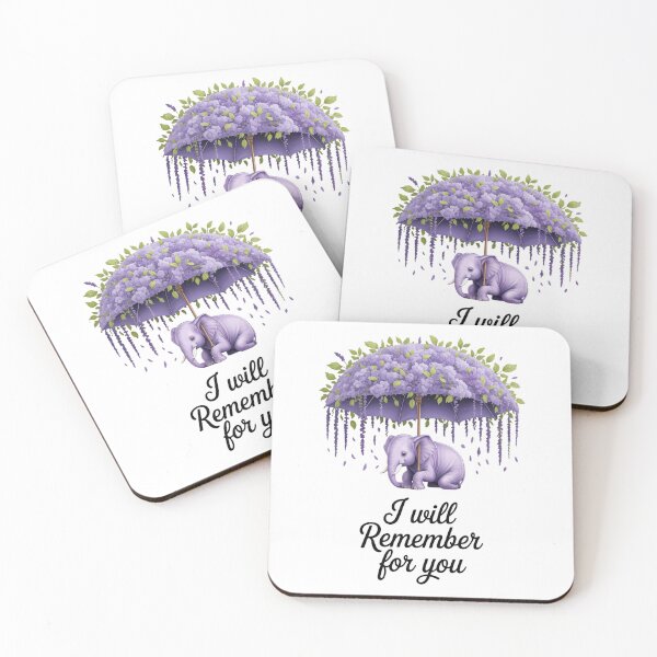 Item preview, Elephant Purple I Will Remember For You Alzheimer Awareness designed and sold by HellD3vil-Art.