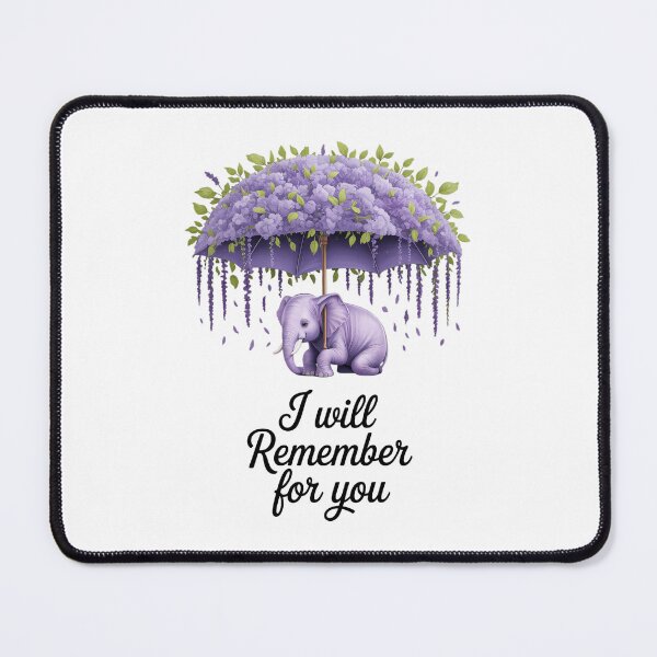 Item preview, Elephant Purple I Will Remember For You Alzheimer Awareness designed and sold by HellD3vil-Art.
