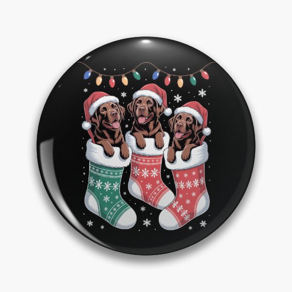 Item preview, Christmas Socks Pajama Chocolate Lab Labrador Dog Lover designed and sold by Moon-Ape.