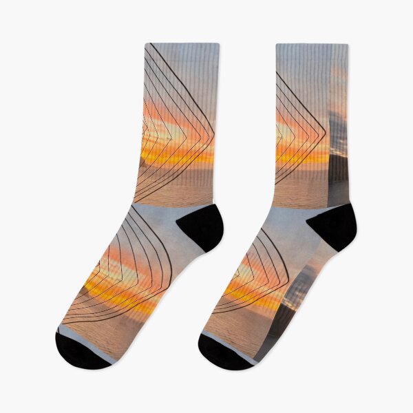 Item preview, Golden Horizon Lines – Sunset Geometry designed and sold by TrisaThyme.