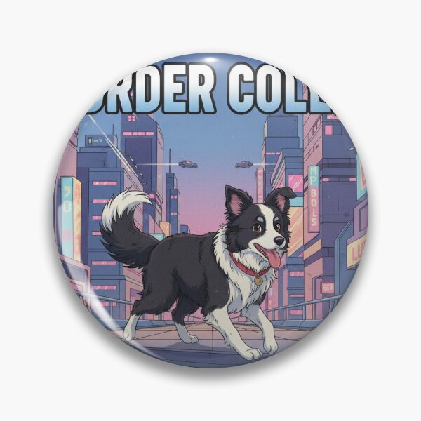 Item preview, Retro Anime Dog Cute Border Collie Dog Breeds Design designed and sold by ANIMEX00.