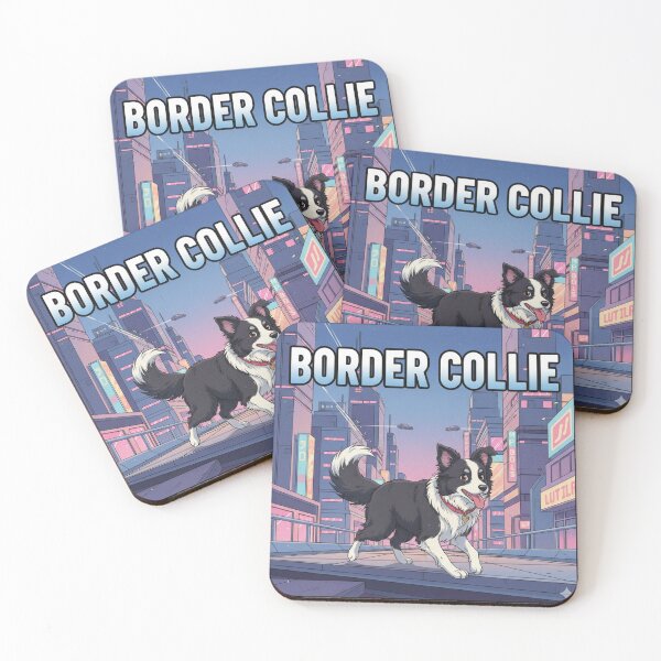 Item preview, Retro Anime Dog Cute Border Collie Dog Breeds Design designed and sold by ANIMEX00.