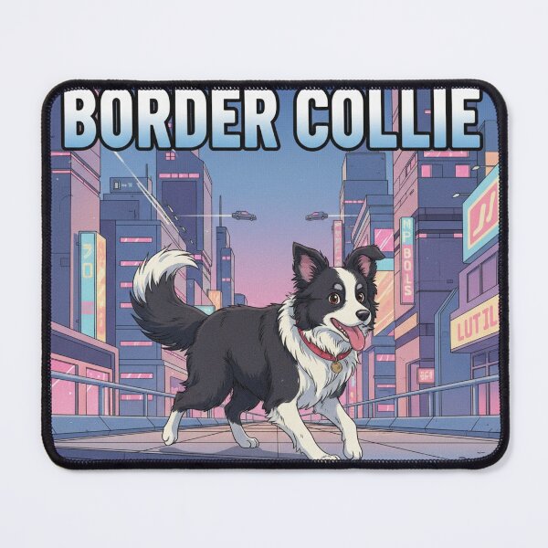Item preview, Retro Anime Dog Cute Border Collie Dog Breeds Design designed and sold by ANIMEX00.