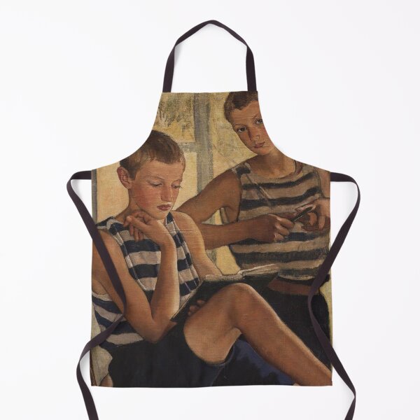 Item preview, BOYS IN SAILOR'S STRIPED VESTS BY ZINAIDA SEREBRIAKOVA (1919) designed and sold by humbleserf.