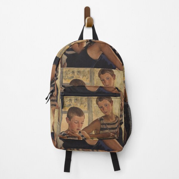 Item preview, BOYS IN SAILOR'S STRIPED VESTS BY ZINAIDA SEREBRIAKOVA (1919) designed and sold by humbleserf.