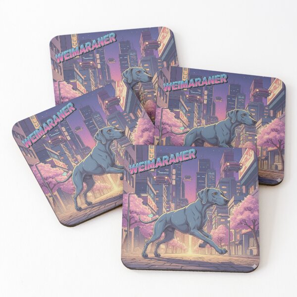Item preview, Retro Anime Dog Cute Weimaraner Dog Breeds Design designed and sold by ANIMEX00.