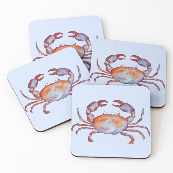Item preview, Colorful Watercolor Ocean Crab designed and sold by Julia Hawley.