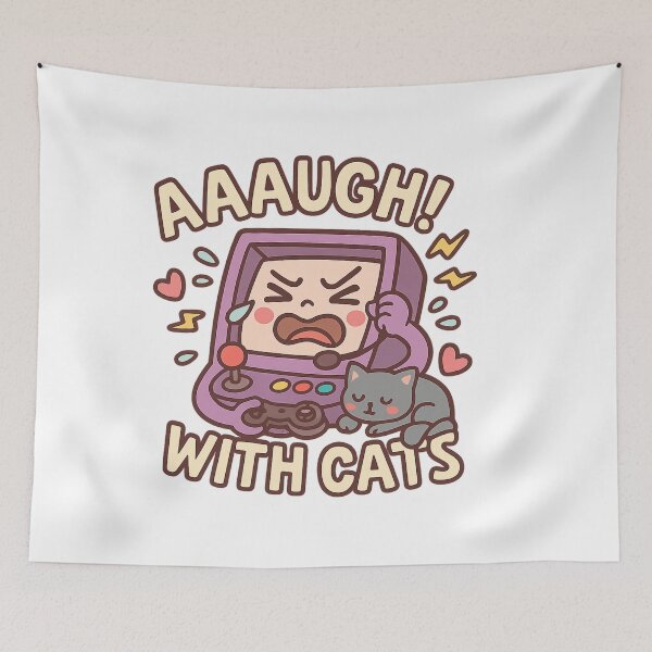 Item preview, AAAUGH! – Geek Rage Arcade Design designed and sold by ShirtHatch.