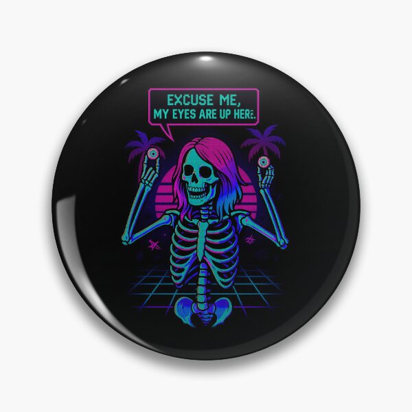 Item preview, Trippy Vaporwave Skeleton Palm Trees designed and sold by graphicnew.