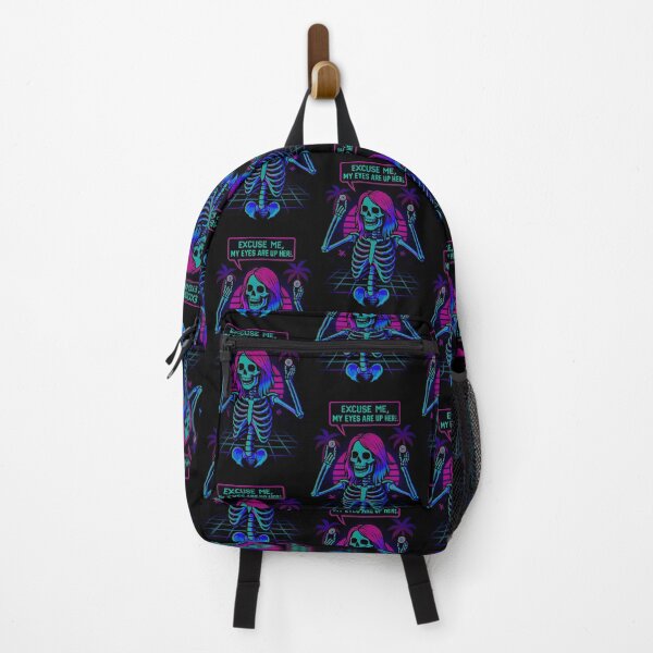 Item preview, Trippy Vaporwave Skeleton Palm Trees designed and sold by graphicnew.
