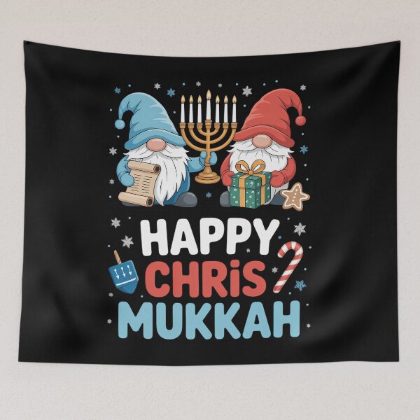 Item preview, Happy Christmukkah Ugly Sweater Hanukkah Christmas Gnome designed and sold by Moon-Ape.