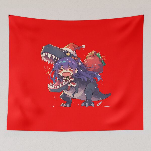 Item preview, Tohka Yatogami Christmas Dinosaur Santa Ride Date A Live Anime designed and sold by thedarvills.