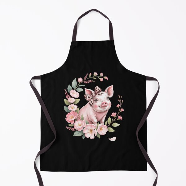 Item preview, Pig With Leopard Headband Flower Cute Pig Lover designed and sold by VENOM0RIOT.