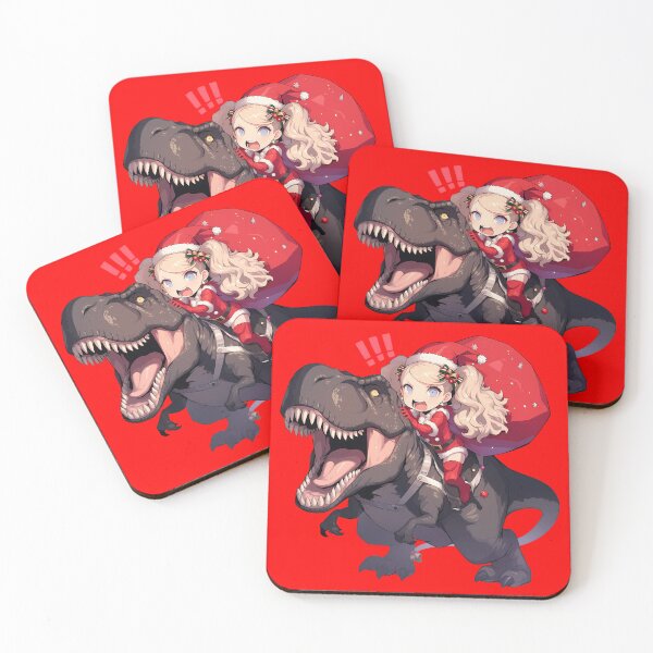 Item preview, Ann Takamaki Christmas Dinosaur Santa Ride Persona 5 Game Anime designed and sold by thedarvills.
