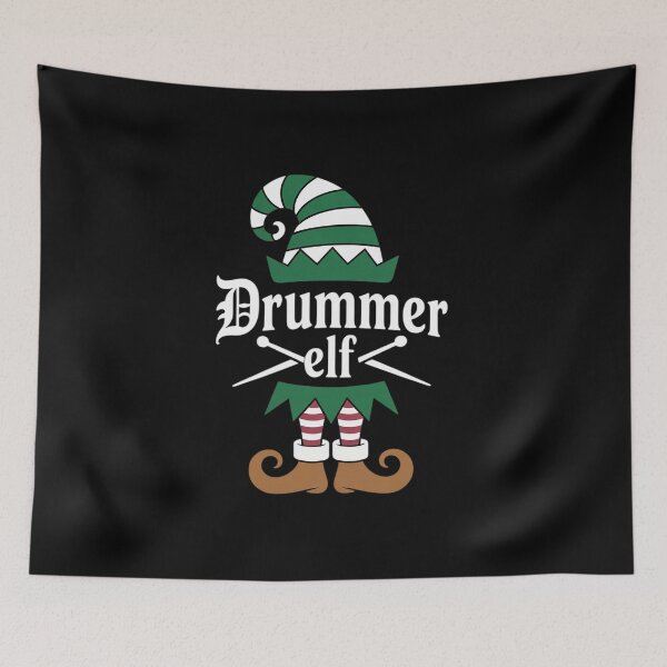 Item preview, Christmas Drums Music Elf Family Drummer designed and sold by FranzFriesen.