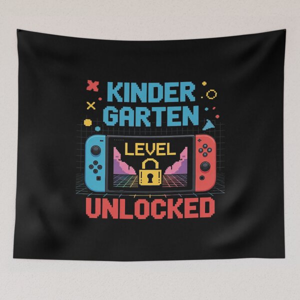 Item preview, Kindergarten Level Unlocked Video Game Back to School Boys 6  designed and sold by BeetleMalon.