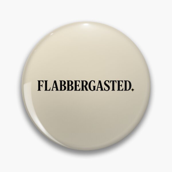 Item preview, Flabbergasted. | Subtle British Humour Typography Design designed and sold by pick-o-print.