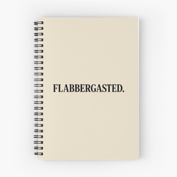 Item preview, Flabbergasted. | Subtle British Humour Typography Design designed and sold by pick-o-print.