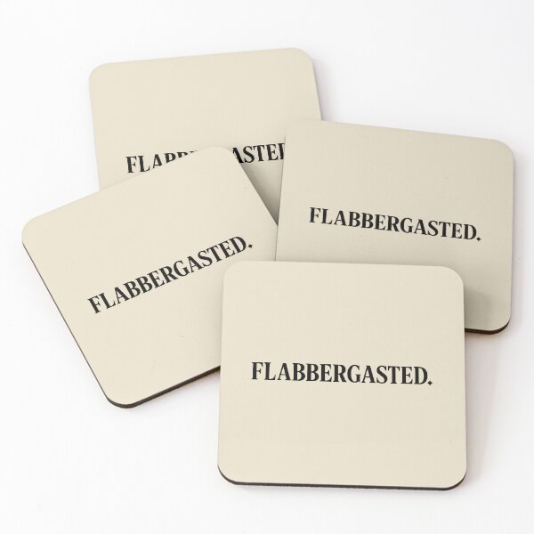 Item preview, Flabbergasted. | Subtle British Humour Typography Design designed and sold by pick-o-print.