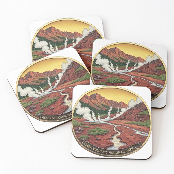 Item preview, Retro Lassen Volcanic National Park California Travel Expedition designed and sold by Star3NowForMe.