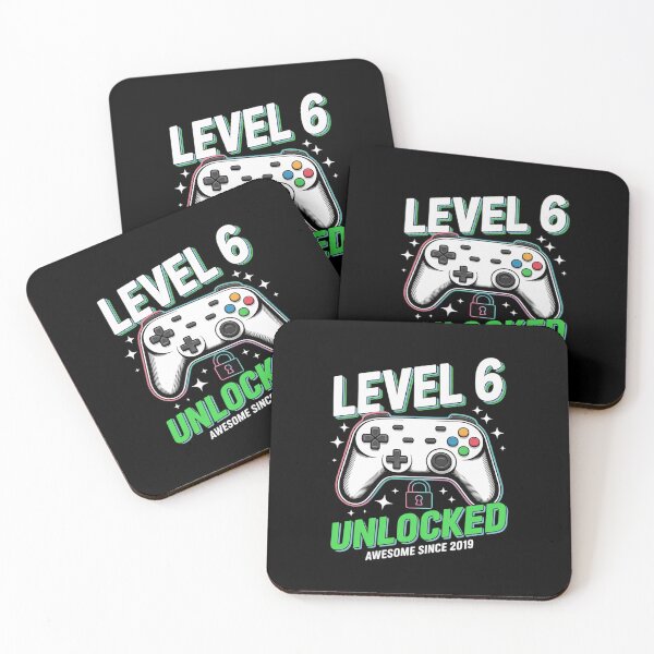 Item preview, Level 6 Unlocked Awesome Since 2019 6th Birthday Gaming Boys  designed and sold by BeetleMalon.