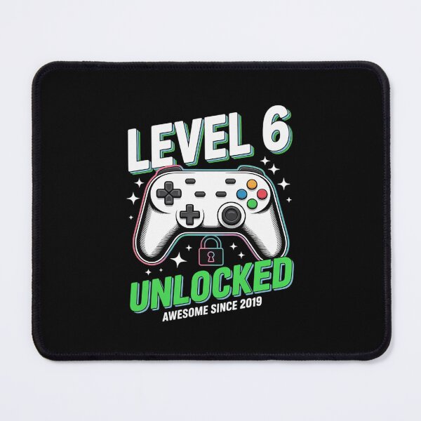 Item preview, Level 6 Unlocked Awesome Since 2019 6th Birthday Gaming Boys designed and sold by BeetleMalon.