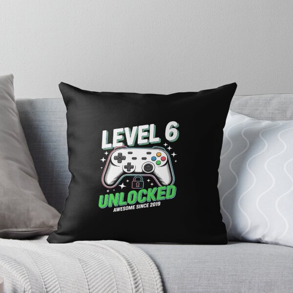 Item preview, Level 6 Unlocked Awesome Since 2019 6th Birthday Gaming Boys  designed and sold by BeetleMalon.