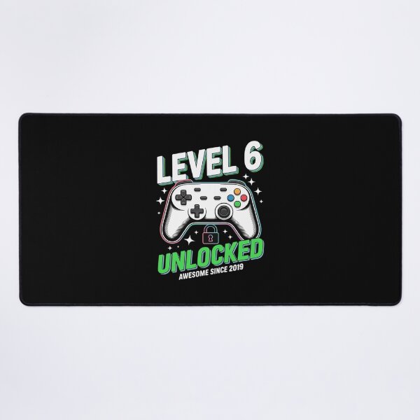 Item preview, Level 6 Unlocked Awesome Since 2019 6th Birthday Gaming Boys designed and sold by BeetleMalon.