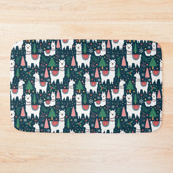 Item preview, Festive Holiday Llamas Winter Wonderland designed and sold by prirajdesigns.