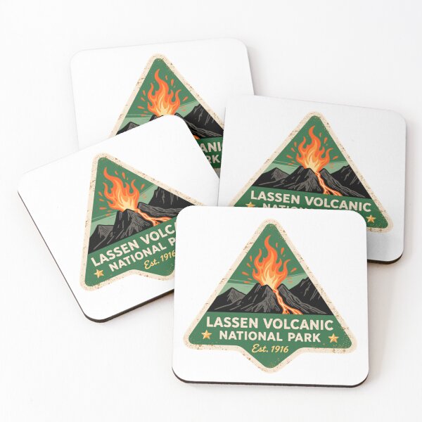 Item preview, Lassen Volcanic National Park California Retro Wilderness Adventure designed and sold by Star3NowForMe.
