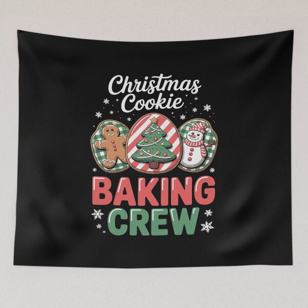 Item preview, Christmas Cookie Baking Crew Gingerbread Tree Snowman designed and sold by DrewLeuschke.